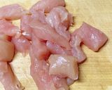 味付は白だしだけ♪ササミでつゆだく親子丼作り方5写真