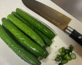 ▽１本漬けきゅうりのからし漬け▽作り方1写真