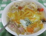 クリームシチューのリメイクカルボうどん作り方4写真
