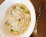 超簡単！鶏とホタテの中華粥✩作り方10写真
