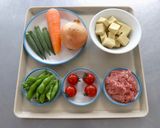 今日も元気、ドライカレー作り方1写真