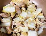 鶏もも白菜のクリーム煮☆チーズ・マカロニ作り方5写真