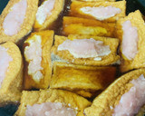 煮汁がじゅわ〜！挽肉入り厚揚げの煮物作り方4写真