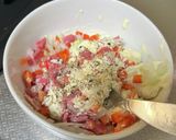 クリームチーズバゲット（ハム野菜編）　　作り方7写真