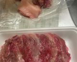 牛切り落とし肉で ミルフィーユ ステーキ作り方1写真