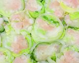 白菜と鶏むね肉ロール巻のクリーム煮作り方4写真