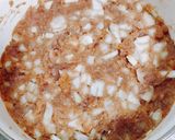 あじのつくね蒸し鍋と締めの雑炊☆味噌味作り方1写真