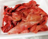 真かじきのソースかつ丼。作り方1写真