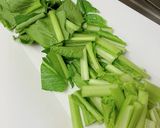 子供も大好き♪お茶漬けで小松菜のナムル作り方2写真