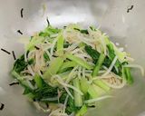 子供も大好き♪お茶漬けで小松菜のナムル作り方4写真