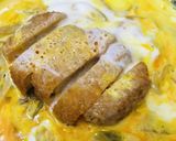市販コロッケ★玉子でとじる玉子コロッケ丼作り方3写真