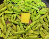 今朝の4w1hサンド「 隠元豆ソテー」作り方1写真
