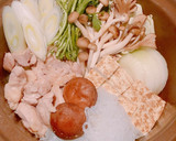 赤だし味噌と麺つゆの鶏すき焼き風♪作り方6写真