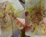 簡単！豚しゃぶのチーズとかつお節のせ♪作り方2写真