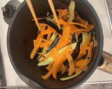 ナス皮でもう1品！彩り綺麗な簡単しりしり作り方3写真