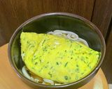 ネギたっぷり・オムレツうどん作り方5写真