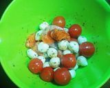 簡単☆カプレーゼ風サーモンのサラダ作り方1写真