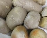 里芋とたこわさび漬け和え作り方1写真