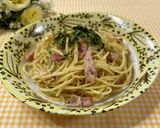 昆布茶とゆかりdeお手軽☘️10分パスタ作り方4写真