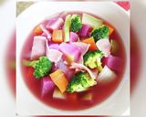紅芯大根のスープ作り方6写真