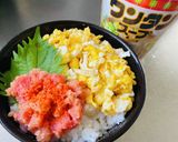早技・今日のお弁当♡明太たまご丼作り方7写真