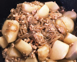 そぼろがよく絡む♪里芋のそぼろ煮☆作り方7写真