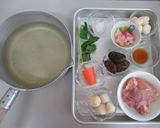 すまし仕立ての彩りお雑煮作り方1写真