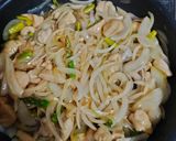 玉葱と鶏むねの照り焼き炒め作り方8写真