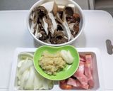 ベーコンとキノコの生姜焼き作り方1写真