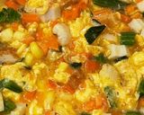 ちくわと野菜入り具沢山卵焼き作り方3写真