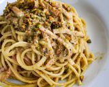 ピスタチオのチーズクリームパスタ作り方7写真