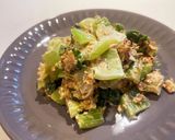 だしがら活用!鰹節とチンゲン菜のマヨ和え作り方4写真