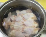 寒い日に⛄参鶏湯風もち麦お粥作り方2写真
