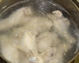 寒い日に⛄参鶏湯風もち麦お粥作り方3写真