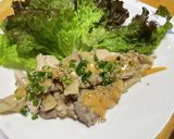 茹で鷄の棒棒鶏風味噌ソースかけ作り方5写真