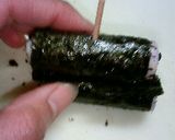 チーかまのゆかり海苔巻き作り方3写真