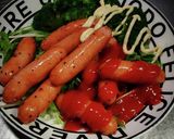 ソーセージ焼き!w❨(@≧↺≦@)❩wノ作り方2写真
