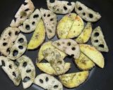 蓮根と薩摩芋の青のり焼き作り方5写真