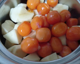 じゃが芋ときんかん（鶏の卵）の煮物作り方2写真