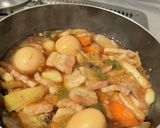 豚バラと野菜の角煮作り方3写真