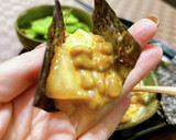 キムチと納豆混ぜ混ぜ♪海苔巻きで旨し！作り方5写真