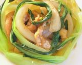 白菜と青梗菜の豆板醤の炒め蒸し〔副菜〕作り方7写真