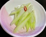 セロリのピリ辛浅漬け(*ˊ˘ˋ*)作り方5写真