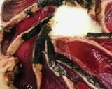 市販カツオのたたき●落とし玉子のたたき丼作り方2写真