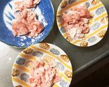 レンジもやし入きな粉ピザソース味甘酢酢豚作り方3写真