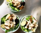 レンジもやし入きな粉ピザソース味甘酢酢豚作り方10写真