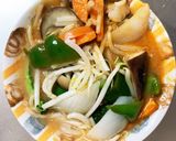 レンジもやし入きな粉ピザソース味甘酢酢豚作り方13写真