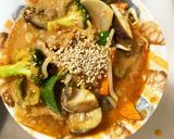 レンジもやし入きな粉ピザソース味甘酢酢豚作り方17写真