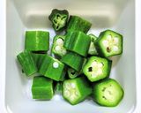 豚ひき肉と里芋とオクラのミートソース作り方3写真