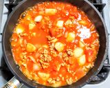 豚ひき肉と里芋とオクラのミートソース作り方8写真